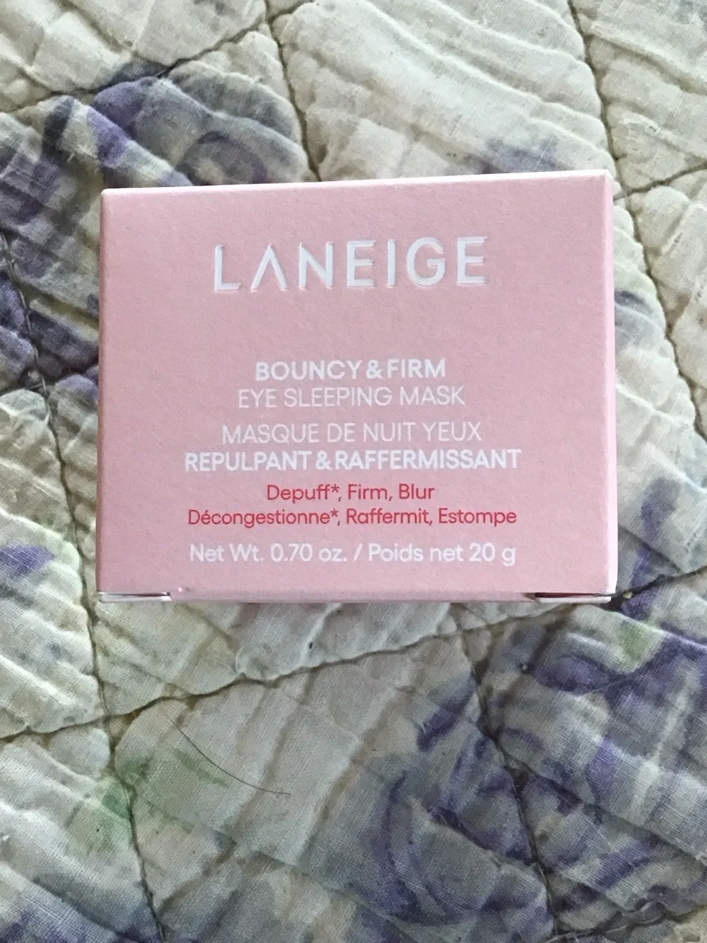 New LANEIGE Bouncy & Firm Eye Sleeping Mask